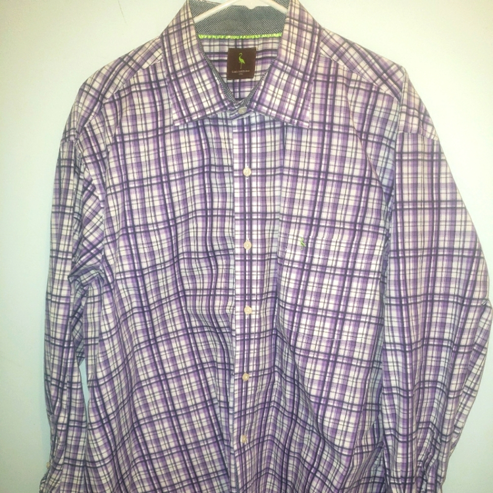 Tailorbyrd plaid Long sleeve dress shirt
